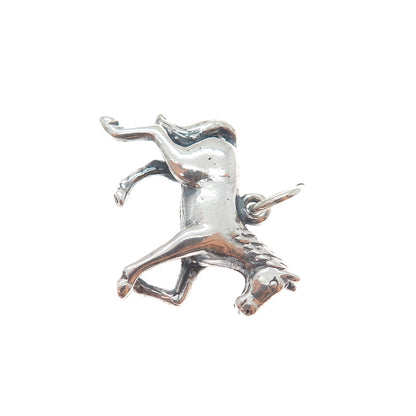 MAISELS INDIAN TRADING Sterling Silver Vintage Horse Oxidized Charm Pendant
