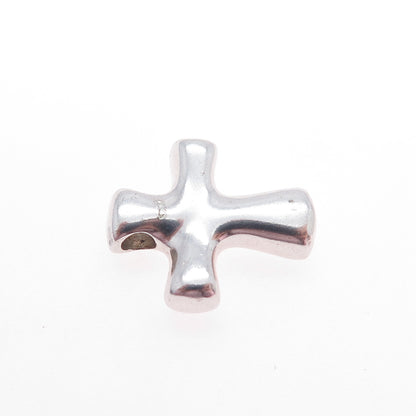 MARRA 925 Sterling Silver Vintage Cross Mini Slide Charm Pendant