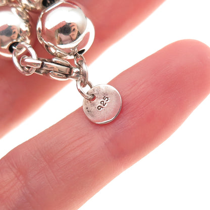 Tiffany & Co. 925 Sterling Silver Vintage HardWear Ball Beaded Bracelet 6.5"