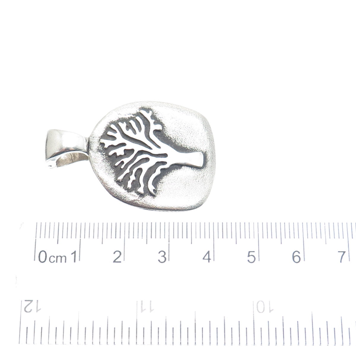 ESPO SIG Joseph Esposito Sterling Silver Vintage Strength Tree of Life Pendant
