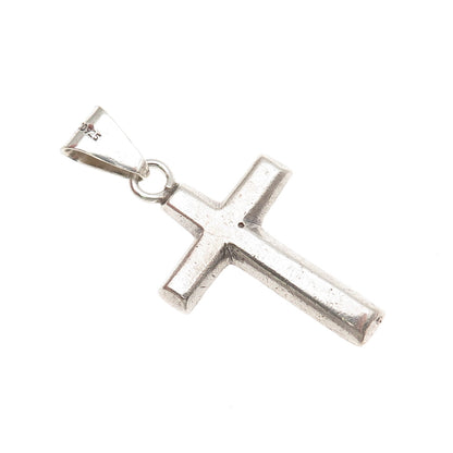 925 Sterling Silver Vintage Mexico Cross Charm Pendant