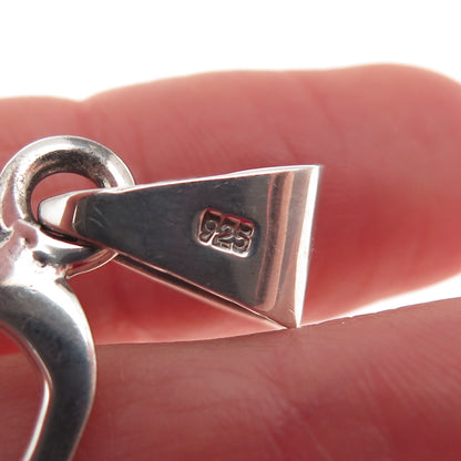 925 Sterling Silver Vintage Egyptian Ankh Crucifix Cross Charm Pendant