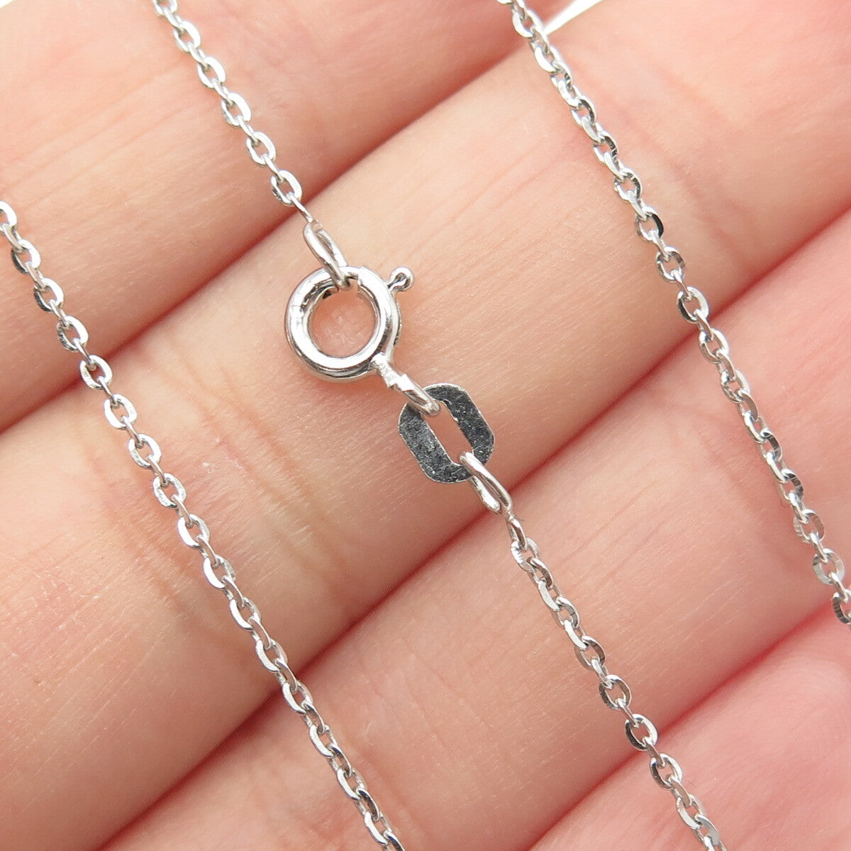 925 Sterling Silver Round-Cut C Z Circle of Life Cable Chain Necklace 16"