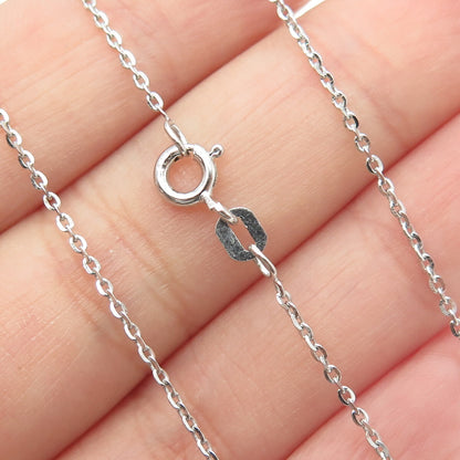 925 Sterling Silver Round-Cut C Z Circle of Life Cable Chain Necklace 16"