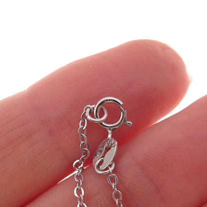 Annika Witt 925 Sterling Silver Teardrop Cable Chain Necklace 18"