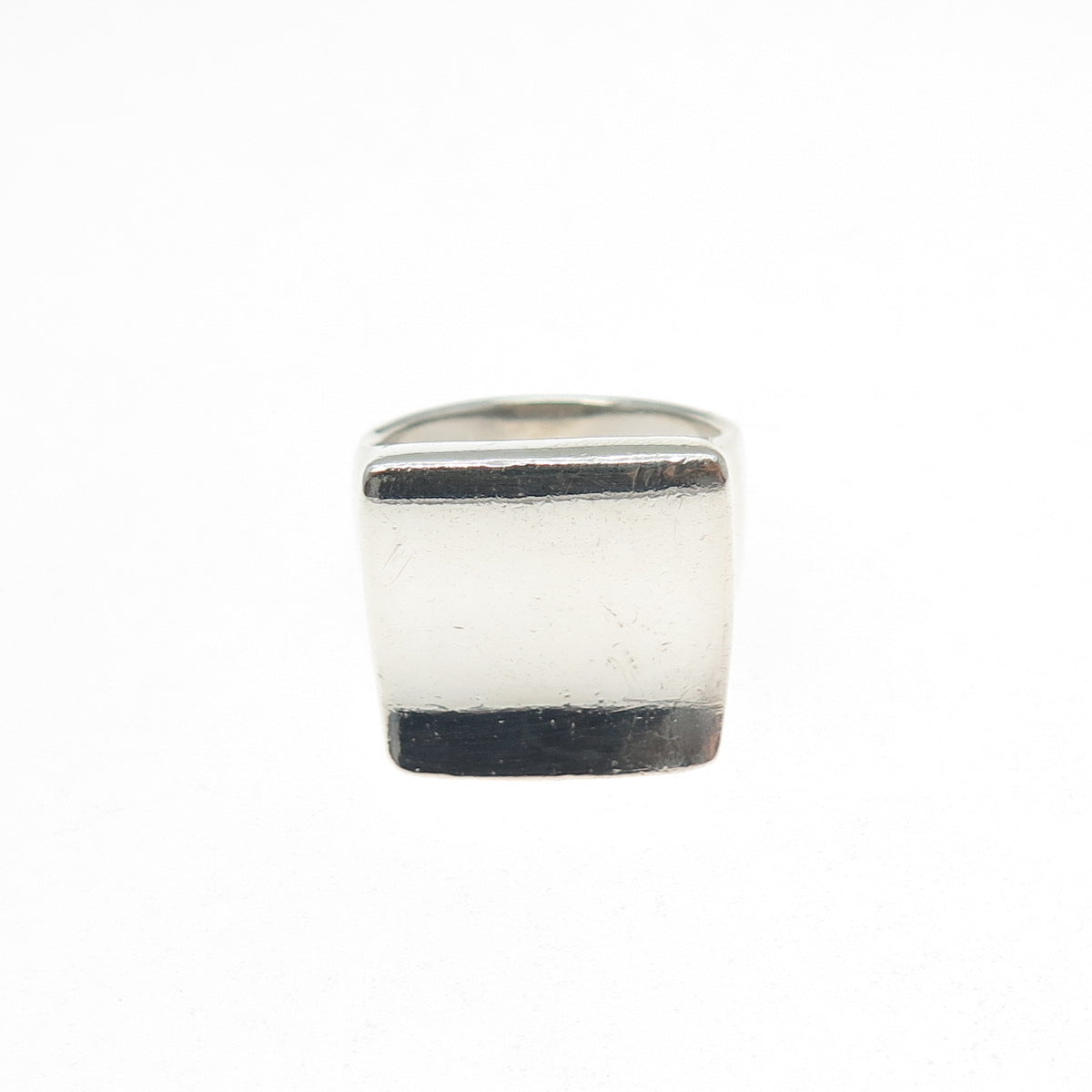 CHAPAL ZENRAY 925 Sterling Silver Vintage Modernist Wavy Ring Size 8.25