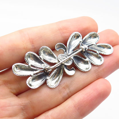 925 Sterling Silver Vintage Danecraft Modernist Pin Brooch