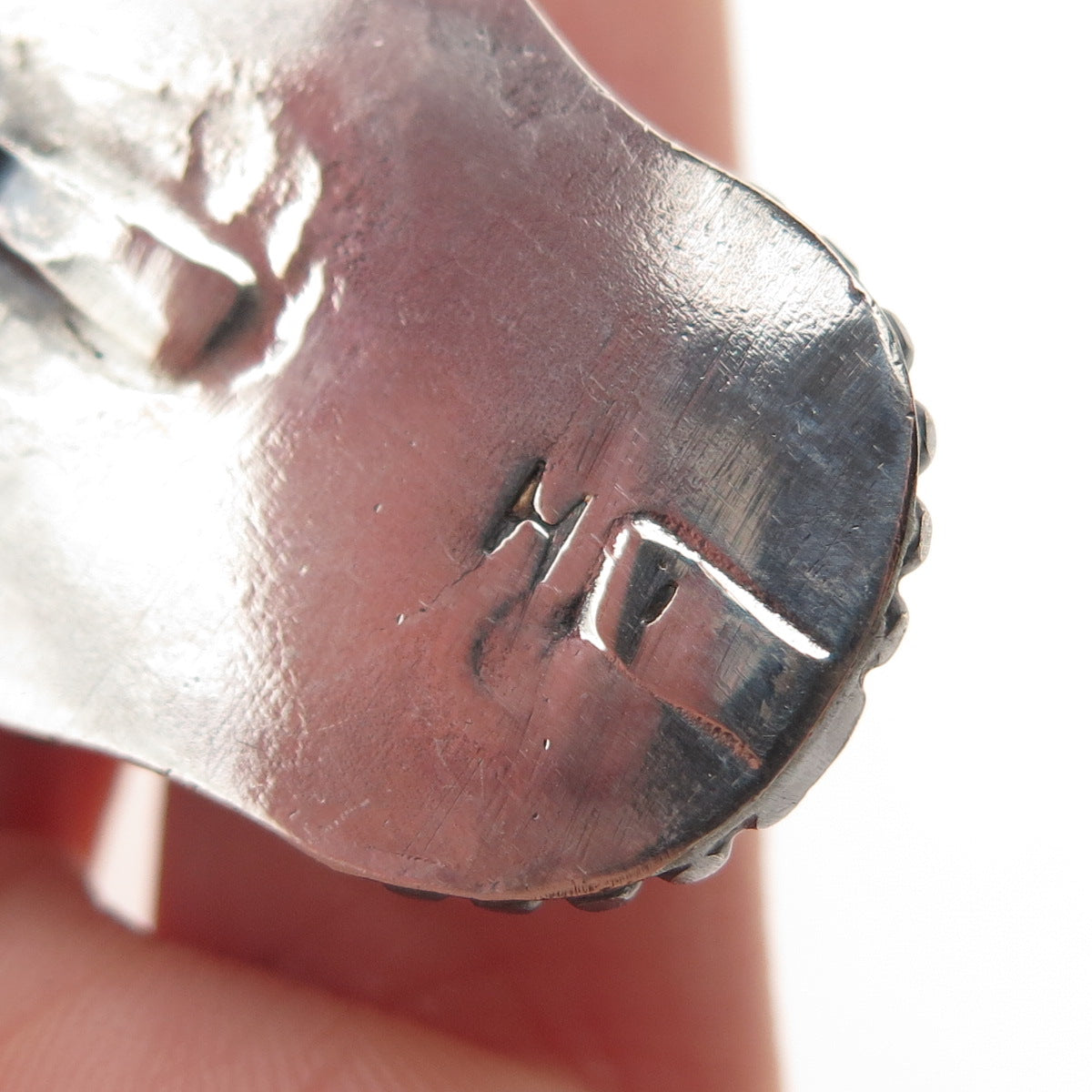 Harrison Yazzie Navajo Old Pawn Sterling Silver Vintage Turquoise Necklace 20"