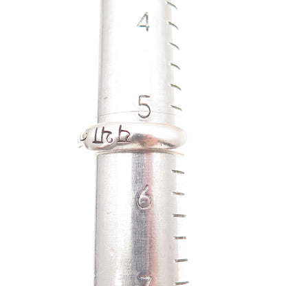 Me & Ro 925 Sterling Silver Vintage As Here, So Elsewhere Band Ring Size 5.5