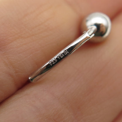 925 Sterling Silver Ball Drop Earrings