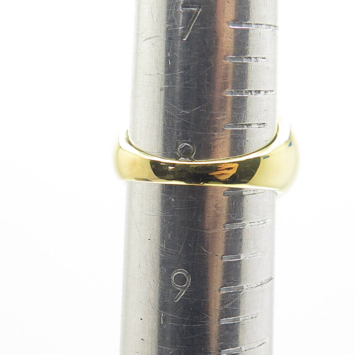 925 Sterling Silver Gold Plated Checkered Blue Crystal Cage Domed Ring Size 8.25