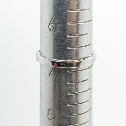 925 Sterling Silver Pink Round-Cut Shaped C Z Ring Size 7