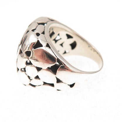 Charles Winston 925 Sterling Silver Vintage Modernist Dome Ring Size 7.25