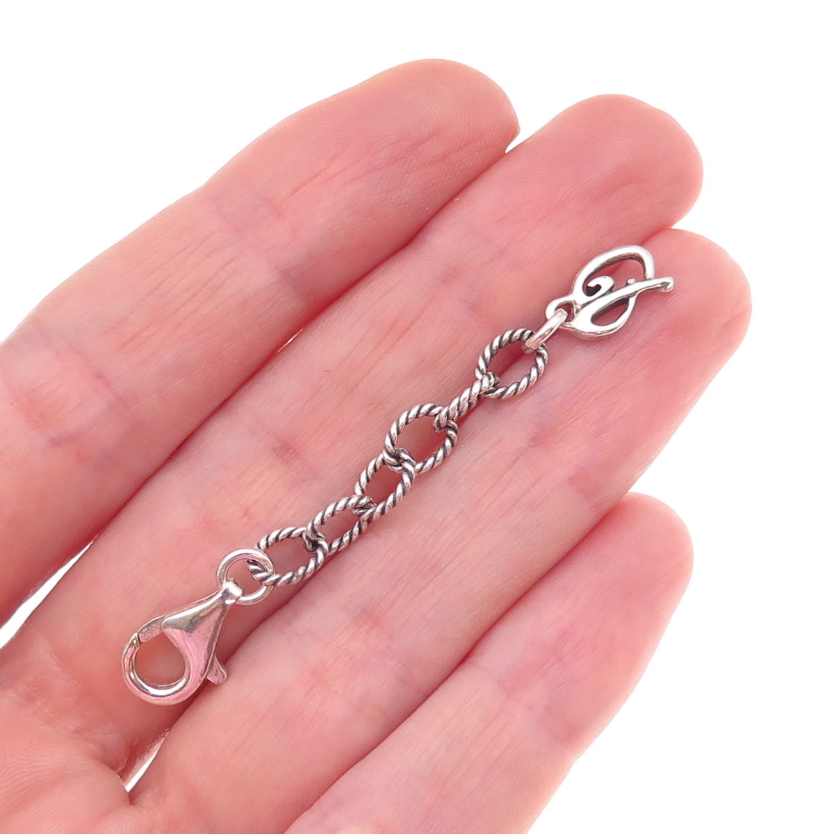 Carolyn Pollack Sterling Silver Vintage Bracelet / Necklace Chain Extension 2"