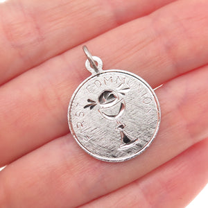 Griffith & Sons 925 Sterling Silver Vintage First Communion Mini Charm Pendant