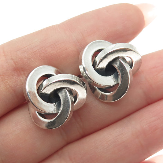 AARRE & KROGS EFTF 925 Sterling Silver Vintage Denmark Twisted Knot Cufflinks