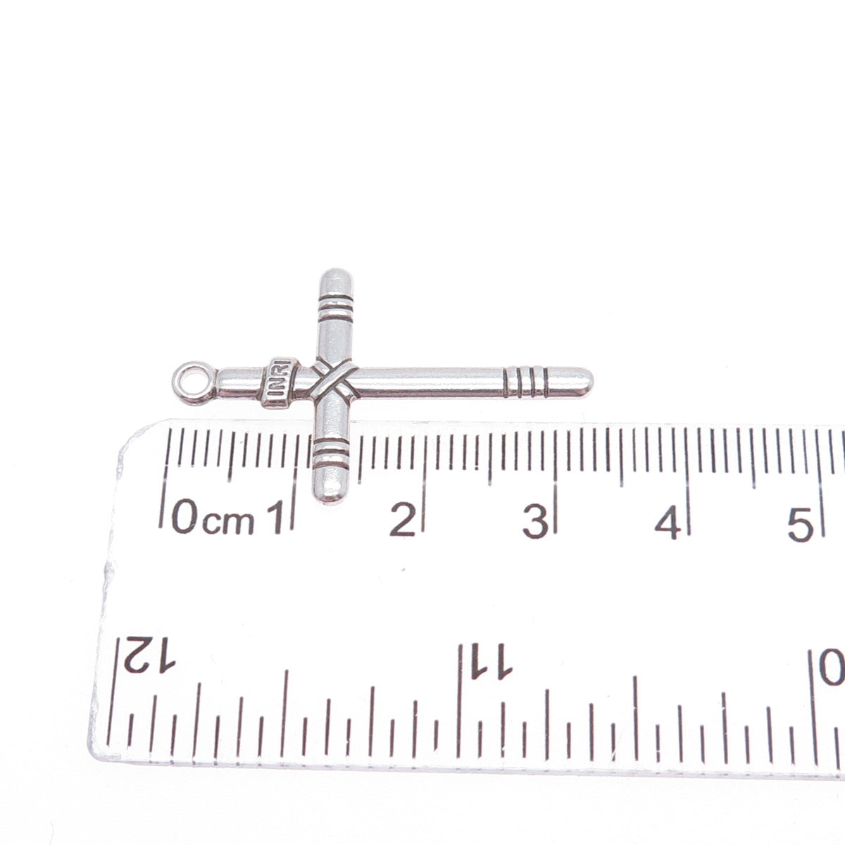 Old Pawn 925 Sterling Silver Vintage Southwestern Cross Tribal Charm Pendant