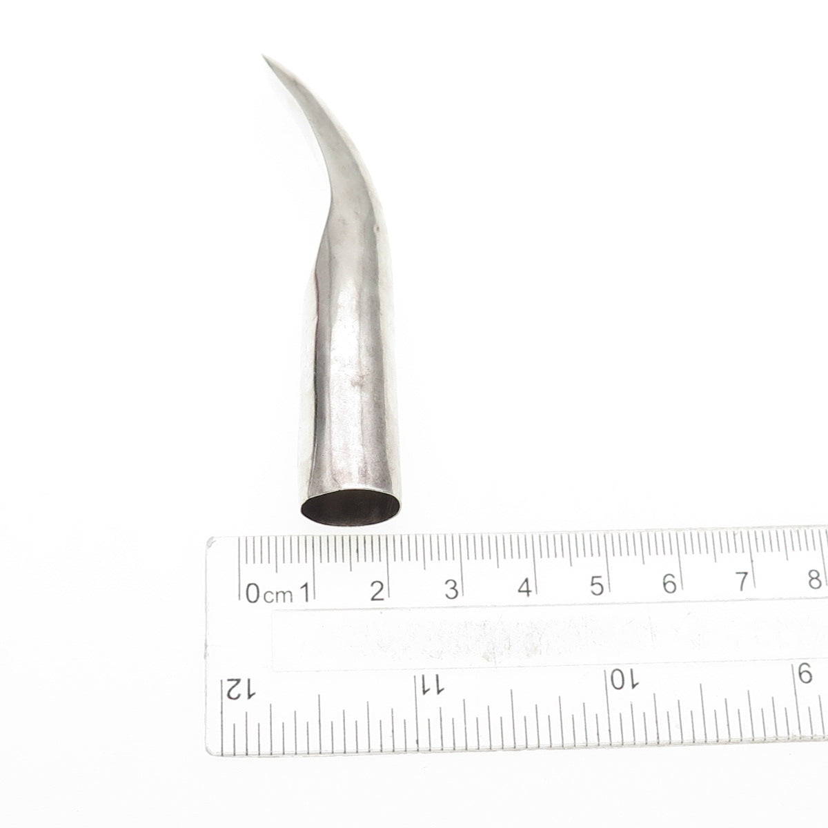 925 Sterling Silver Vintage Oxidized Finger Nail Guard