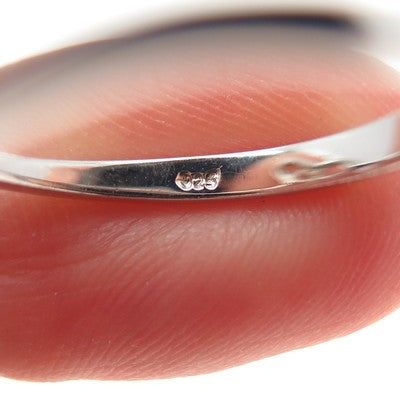 925 Sterling Silver Round-Cut Champagne C Z Modernist Heart Ring Size 9.25