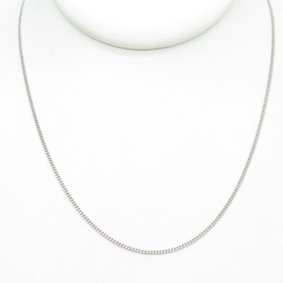 925 Sterling Silver Italy Curb Chain Necklace 16"