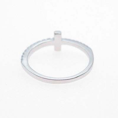 925 Sterling Silver Round-Cut C Z Cross Ring Size 5.75