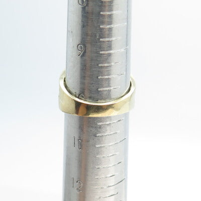 925 Sterling Silver Gold Plated Round-Cut Shaped C Z Ring Size 10.25