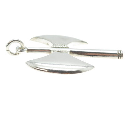 925 Sterling Silver Vintage Axe Large Pendant