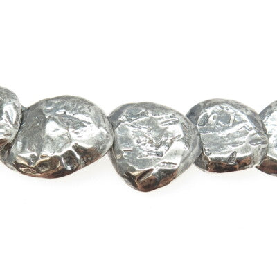 SILPADA 925 Sterling Silver Vintage Nugget Disc Chain Necklace 18"
