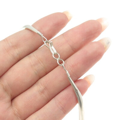 925 Sterling Silver Vintage Southwestern Multi-Strand Liquid Chain Necklace 20"
