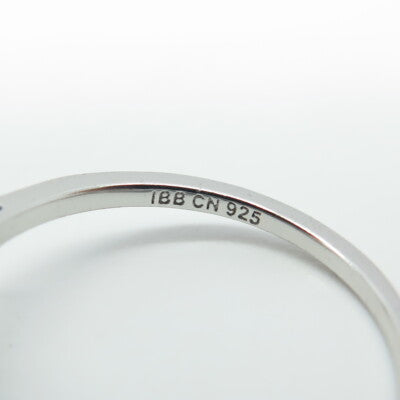 925 Sterling Silver 2-Tone Tapered Baguette Round-Cut C Z Engagement Ring Size 8