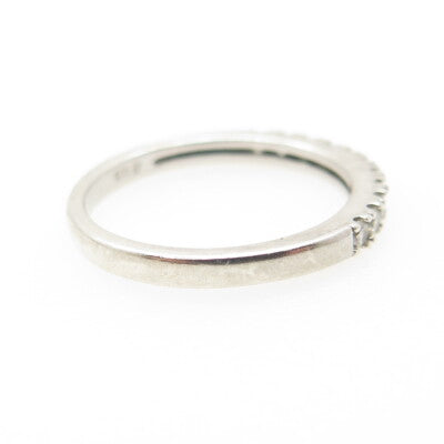 925 Sterling Silver Round-Cut Shaped C Z Ring Size 7