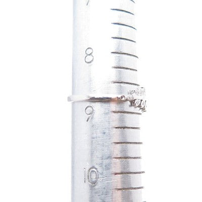 925 Sterling Silver Round-Cut C Z Laurel Leaf Ring Size 8.75