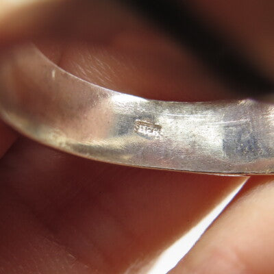 925 Sterling Silver Vintage Muslims Allah Religious Ring Size 11.25