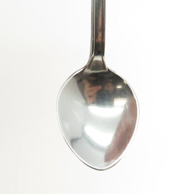 C.G. HALLBERG 925 Sterling Silver Vintage Sweden Enamel Royal Crown Coffee Spoon