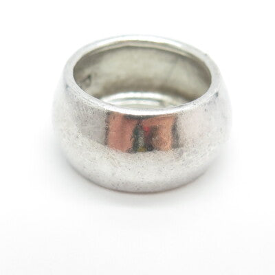 CHAPAL ZENRAY 925 Sterling Silver Vintage Modernist Band Ring Size 6.75