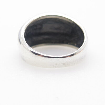 925 Sterling Silver Vintage Twisted Rope Dome Ring Size 7.5