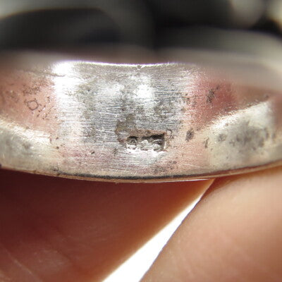 925 Sterling Silver Vintage Desert Crack Band Ring Size 10