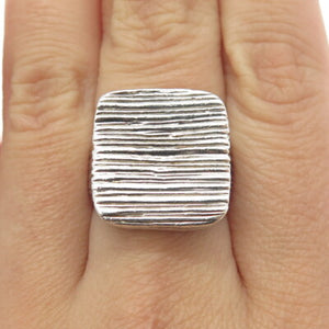 BARSE 925 Sterling Silver Vintage Textured Ring Size 7