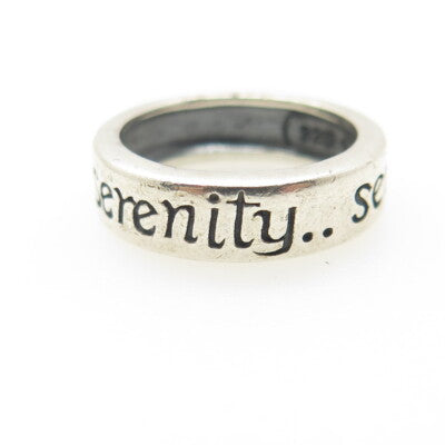 MWS Mark Wasserman Samara 925 Sterling Silver Vintage Serenity Band Ring Size 6