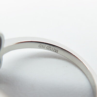 925 Sterling Silver Real Opal & Round-Cut C Z Infinity Heart Ring Size 5