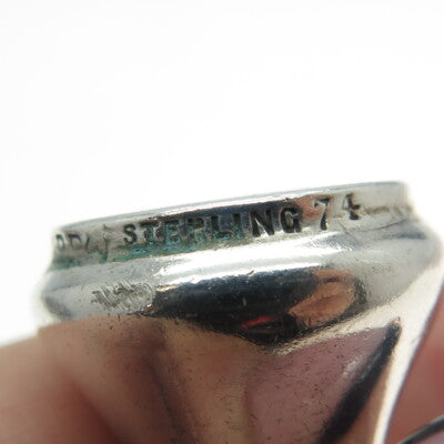 THEODORE B. STARR Sterling Antique "Sapiens Qui Vigilat" Coat of Arms Stamp #74