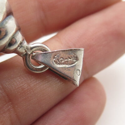 925 Sterling Silver Vintage Mexico Seashell 3D Pendant