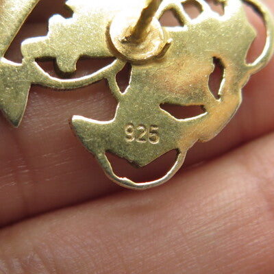 925 Sterling Silver Gold Plated Vintage 25 Aniversario Navy Academy Cadet's Pin