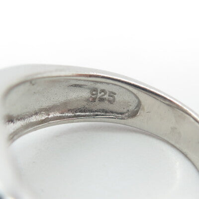 925 Sterling Silver Pave C Z Ring Size 8.25