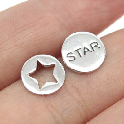 925 Sterling Silver Star Stud Earrings