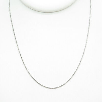 925 Sterling Silver Italy Cable Chain Necklace 16"