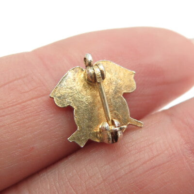 925 Sterling Silver Gold Plated Antique WWII US Army Quartermaster Officer Pin