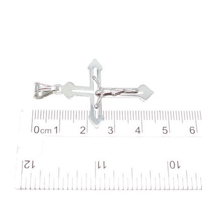 925 Sterling Silver Italy Crucifix Cross Religious Charm Pendant