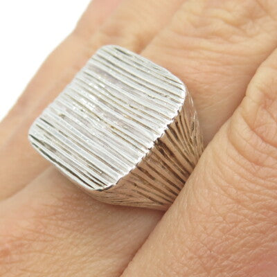 BARSE 925 Sterling Silver Vintage Textured Ring Size 7