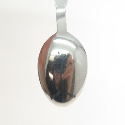 AKSEL HOLMSEN 925S Sterling Silver Vintage Norway Enamel Flekkefjord Spoon